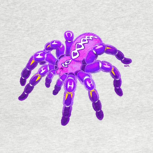 Purple Pokie Poecilotheria Metallica Gooty Sapphire Tarantula by RJKpoyp